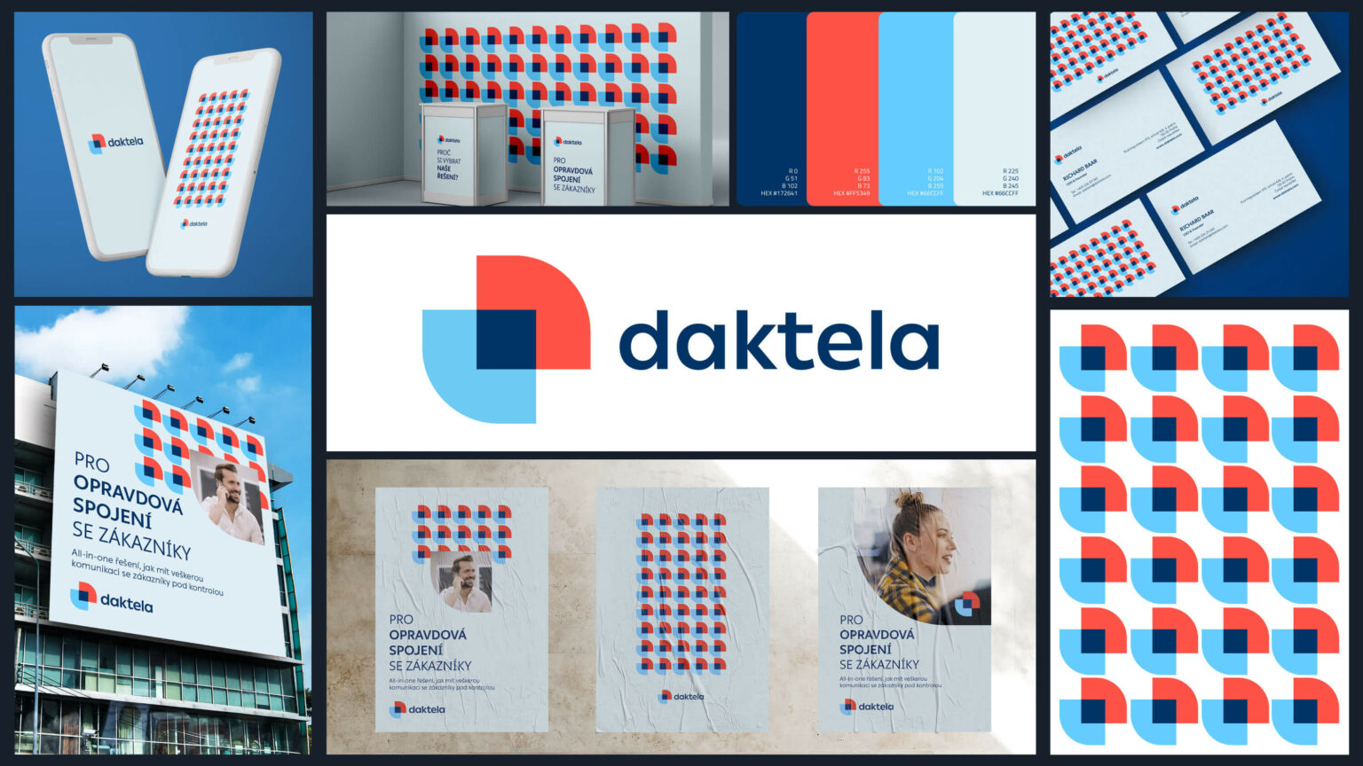Vizuální identita - Daktela - Grafický design Andrea Houšková
