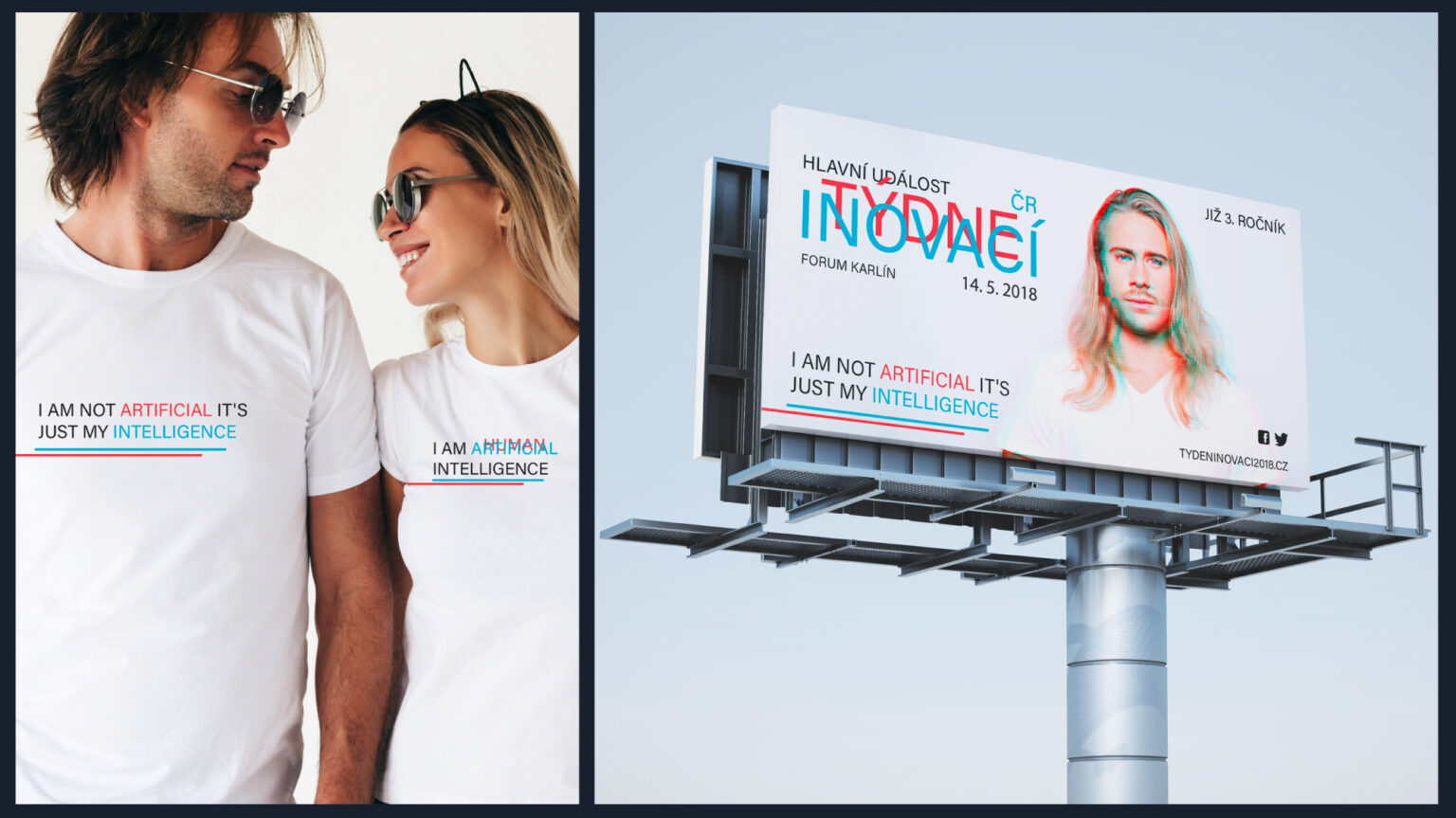 Vizuální styl veletrhu Týden inovací - Billboard - Grafický design Andrea Houšková