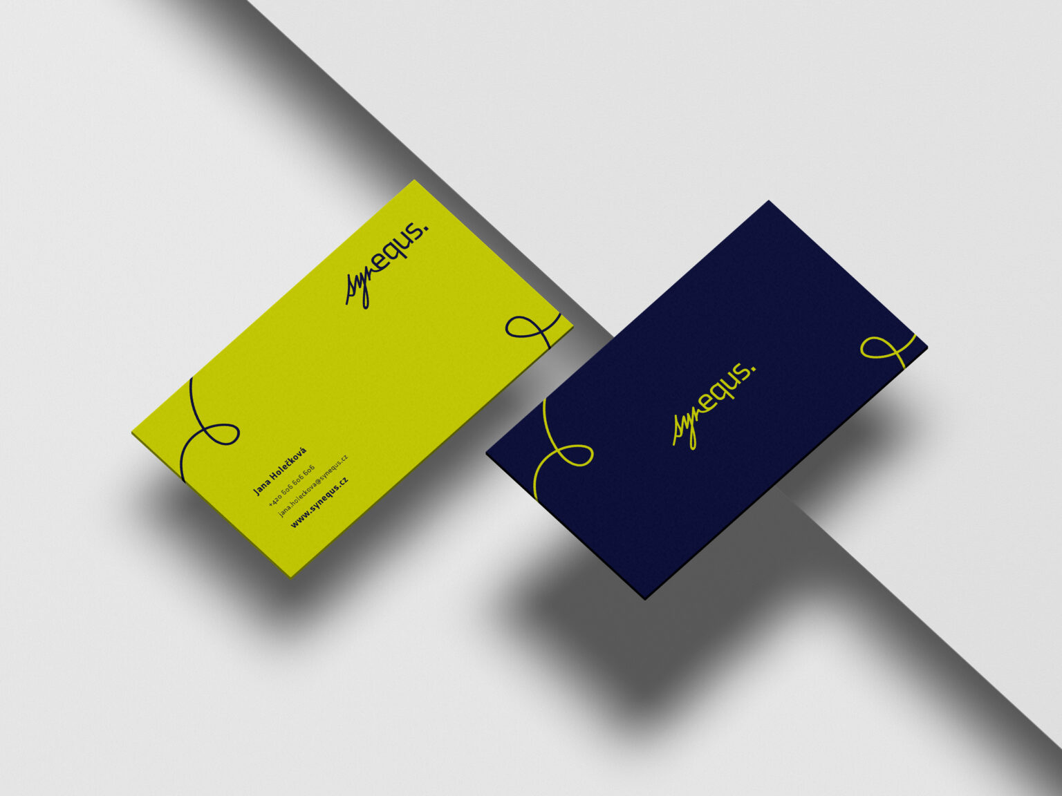Vizuální styl Synequs - Grafický design Andrea Houšková
