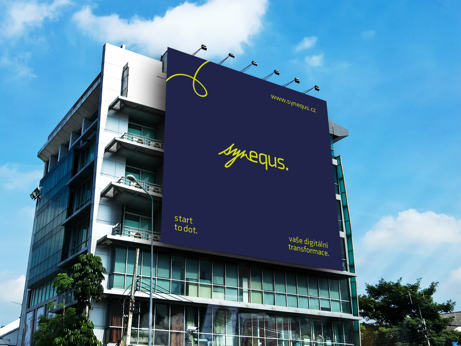 Vizuální styl Synequs - Grafický design Andrea Houšková