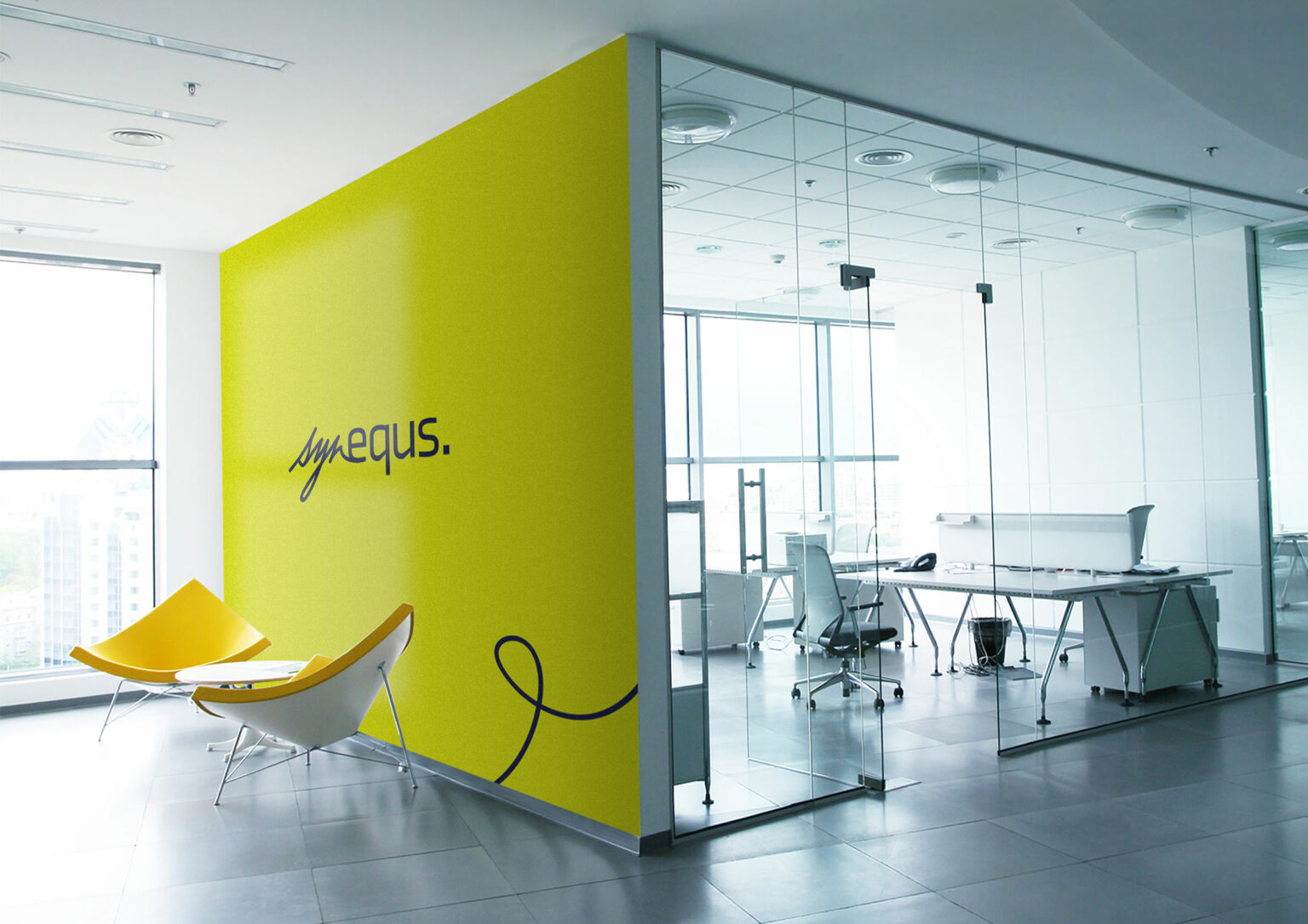 Vizuální styl Synequs - Grafický design Andrea Houšková